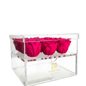 Acrylic Box + Drawer 9 Roses